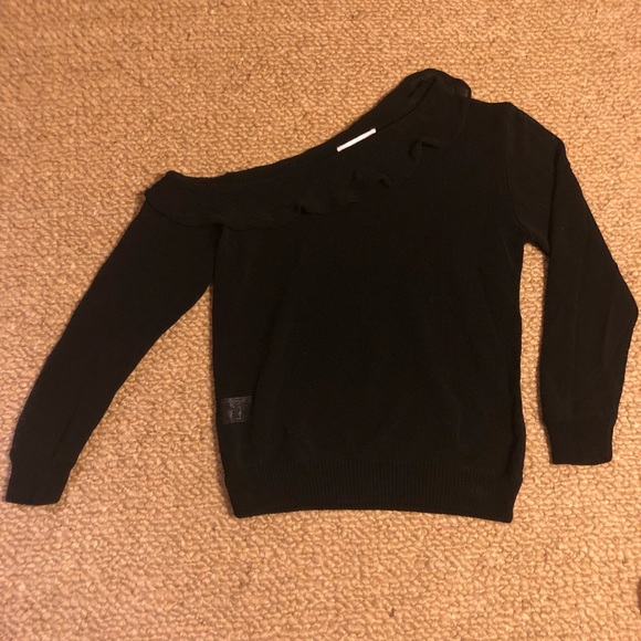 (NWOT) IRO off the shoulder black knit - Picture 1 of 5
